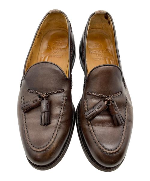 berwick（バーウィック）berwick (バーウィック) タッセルローファー ブラウン サイズ:SIZE UK6の古着・服飾アイテム