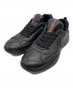 PRADAプラダ）の古着「レザースニーカー」｜ブラック