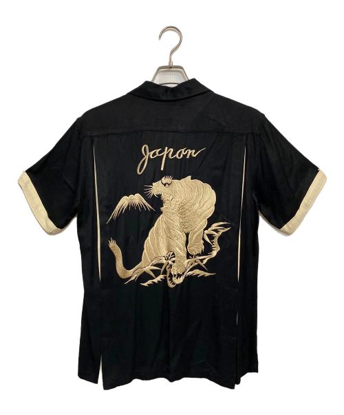 TAILOR東洋（テーラートウヨウ）TAILOR東洋 (テーラートウヨウ) SUKA BOWLING SHIRT “ROARING TIGER” ブラック サイズ:SIZE Sの古着・服飾アイテム