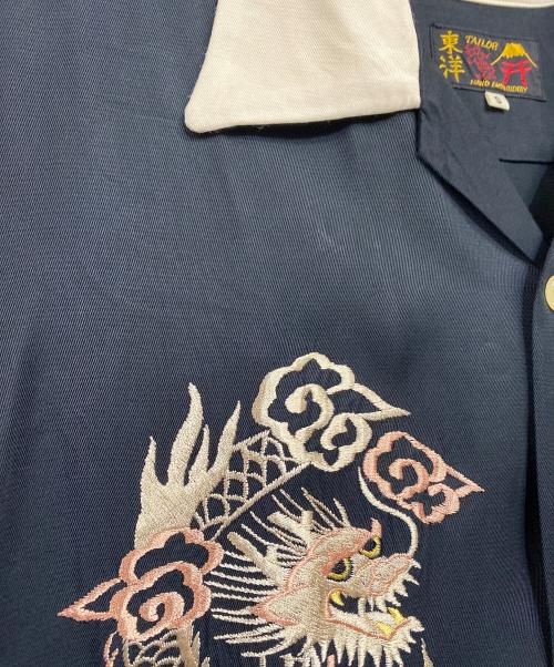 TAILOR東洋（テーラートウヨウ）TAILOR東洋 (テーラートウヨウ) SUKA BOWLING SHIRT “DRAGON & JAPAN MAP” ブラック サイズ:SIZE Sの古着・服飾アイテム
