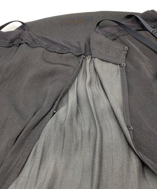 BEAMS BOY（ビームスボーイ）BEAMS BOY (ビームスボーイ) サテン キャミ ワンピース ブラック サイズ:SIZE Freeの古着・服飾アイテム