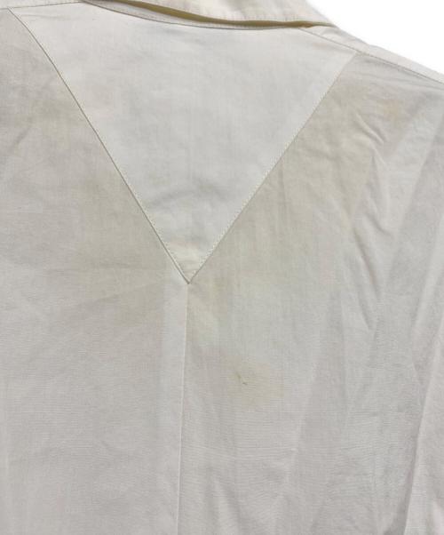 CHANEL（シャネル）CHANEL (シャネル) ココマークボタンウエストボーン入り長袖ブラウス ホワイト サイズ:38の古着・服飾アイテム