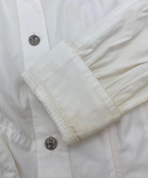 CHANEL（シャネル）CHANEL (シャネル) ココマークボタンウエストボーン入り長袖ブラウス ホワイト サイズ:38の古着・服飾アイテム