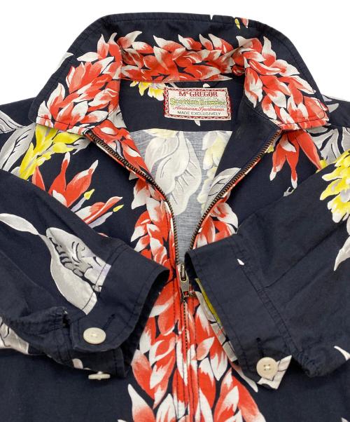 McGREGOR（マクレガー）McGREGOR (マクレガー) 花柄ドリズラージャケット ブラック サイズ:SIZE Sの古着・服飾アイテム
