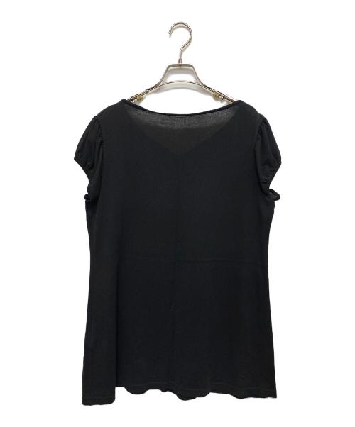 TOKUKO1erVOL（トクコプルミエヴォル）TOKUKO1erVOL (トクコプルミエヴォル) ヒッピー ニット ミニドレス ブラック サイズ:SIZE 9の古着・服飾アイテム