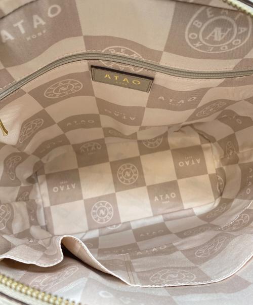ATAO（アタオ）ATAO (アタオ) アップル　トートバッグ グレイッシュマロンの古着・服飾アイテム