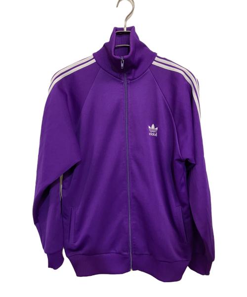 adidas Originals（アディダスオリジナル）adidas originals (アディダスオリジナル) 60-80's トラックジャケット パープル×ホワイトライン サイズ:XLの古着・服飾アイテム