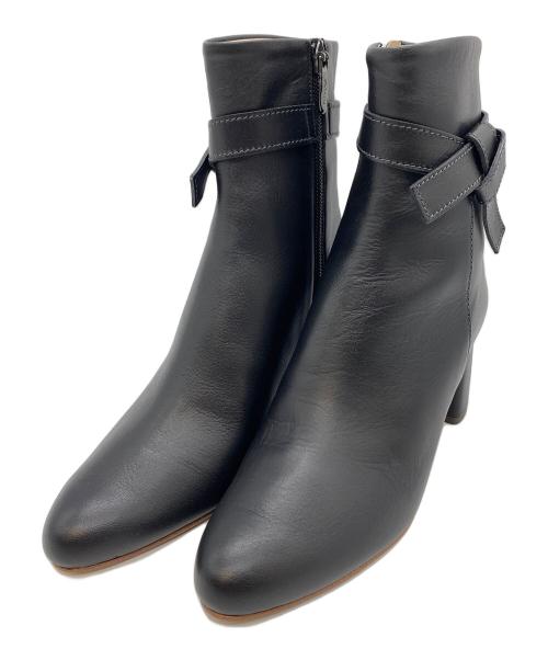 DIANA（ダイアナ）DIANA (ダイアナ) リッチリボンつきショートブーツ ブラック サイズ:SIZE 22cmの古着・服飾アイテム