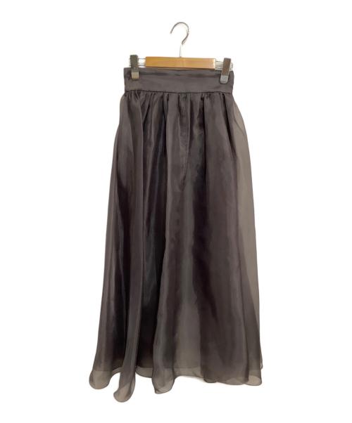 Snidel（スナイデル）Snidel (スナイデル) 23AW オーガンジーボリュームスカート グレー サイズ:SIZE 0 未使用品の古着・服飾アイテム
