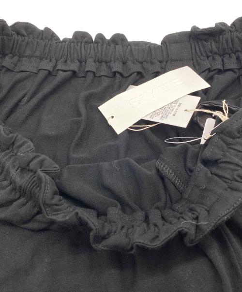 s'yte（サイト）s'yte (サイト) RAYON JERSEY STRINGS GATHERED SKIRT ブラック サイズ:SIZE 2 未使用品の古着・服飾アイテム