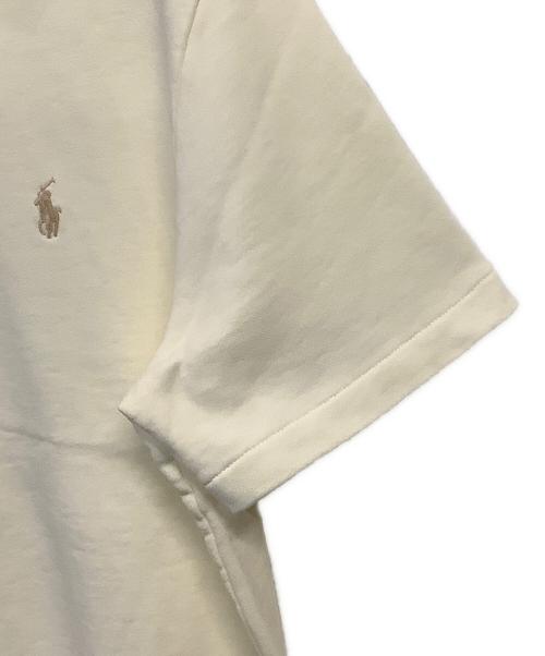 POLO RALPH LAUREN（ポロ・ラルフローレン）POLO RALPH LAUREN (ポロ・ラルフローレン) ループバック フリース ポロカラー スウェットシャツ アイボリー サイズ:SIZE M (US S)の古着・服飾アイテム