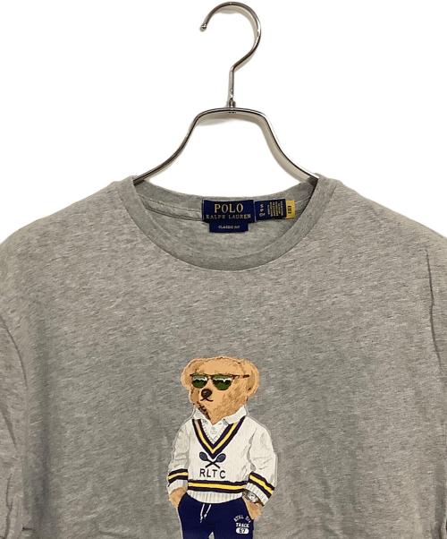 POLO RALPH LAUREN（ポロ・ラルフローレン）POLO RALPH LAUREN (ポロ・ラルフローレン) クラシックフィット Polo ベア ジャージー Tシャツ グレー サイズ:SIZE M (US S)の古着・服飾アイテム