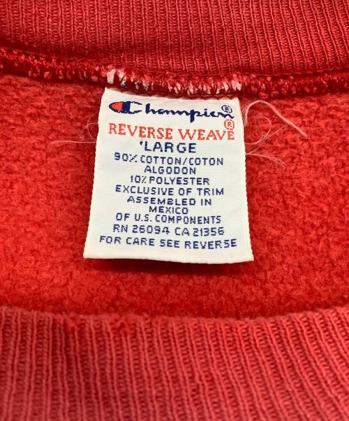 Champion REVERSE WEAVE（チャンピオン リバース ウィーブ）Champion REVERSE WEAVE (チャンピオン リバース ウィーブ) スウェット レッド サイズ:SIZE Lの古着・服飾アイテム