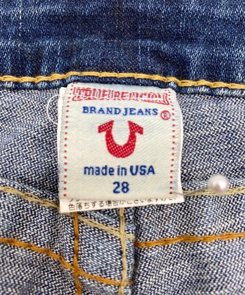 TRUE RELIGION（トゥルー レリジョン）TRUE RELIGION (トゥルー レリジョン) スリムフレアジーンズ インディゴ サイズ:SIZE 71cm (W28) 未使用品の古着・服飾アイテム