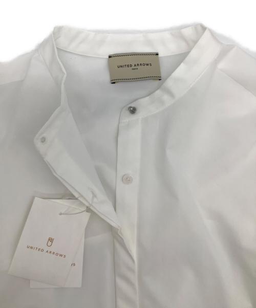 UNITED ARROWS（ユナイテッドアローズ）UNITED ARROWS (ユナイテッドアローズ) 23AW バックフレアバルーンブラウス ホワイト サイズ:38 未使用品の古着・服飾アイテム