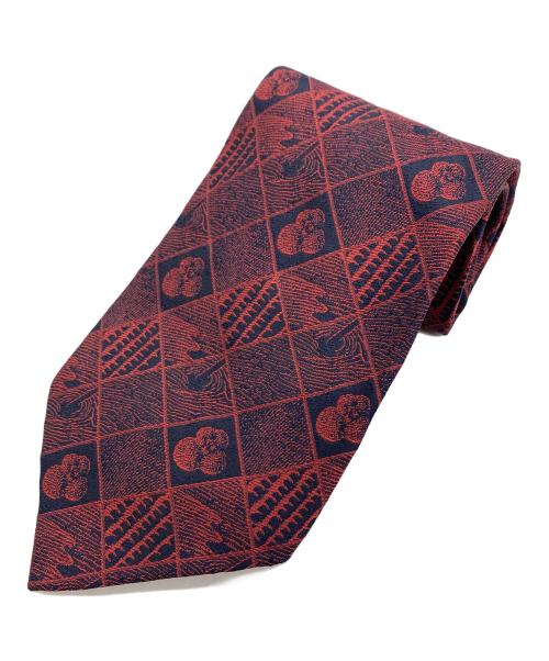 Vivienne Westwood（ヴィヴィアンウエストウッド）Vivienne Westwood (ヴィヴィアンウエストウッド) ジャカードネクタイ レッド×ブラック サイズ:大剣幅9.5cmの古着・服飾アイテム