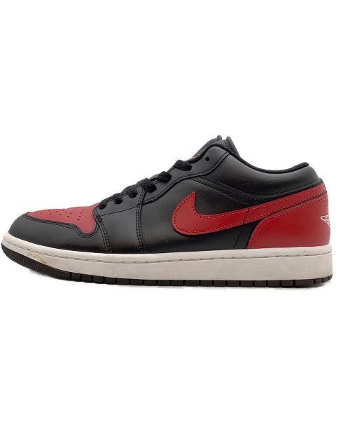NIKE（ナイキ）NIKE (ナイキ) AIR JORDAN 1 LOW レッド×ブラック サイズ:27.5cmの古着・服飾アイテム