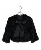 Kate Spadeケイトスペード）の古着「フォー フェザー ボウ ジャケット」｜ブラック