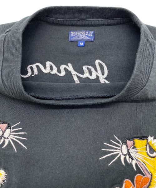 東洋エンタープライズ（トウヨウエンタープライズ）東洋エンタープライズ (トウヨウエンタープライズ) SUKA T-SHIRT EMBROIDERED “TIGER HEAD” ブラック サイズ:SIZE Mの古着・服飾アイテム