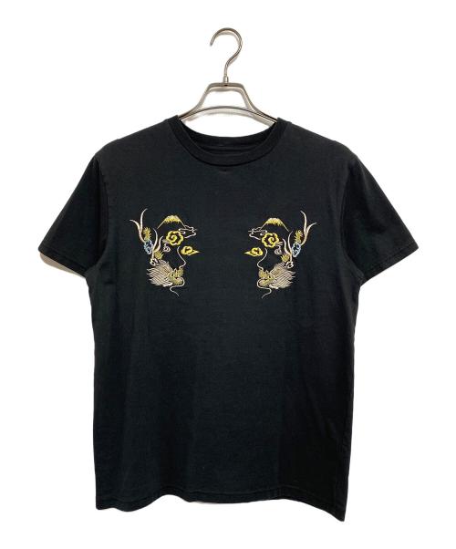 東洋エンタープライズ（トウヨウエンタープライズ）東洋エンタープライズ (トウヨウエンタープライズ) SUKA T-SHIRT EMBROIDERED “JAPAN MAP” ブラック サイズ:SIZE Mの古着・服飾アイテム