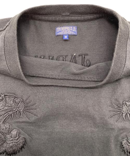 東洋エンタープライズ（トウヨウエンタープライズ）東洋エンタープライズ (トウヨウエンタープライズ) SUKA T-SHIRT EMBROIDERED “TIGER” ブラック サイズ:SIZE Mの古着・服飾アイテム