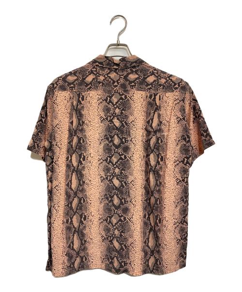 Star（スター精密）Star (スター精密) HIGH DENSITY RAYON OPEN SHIRT “SNAKE” ピンク サイズ:SIZE Sの古着・服飾アイテム