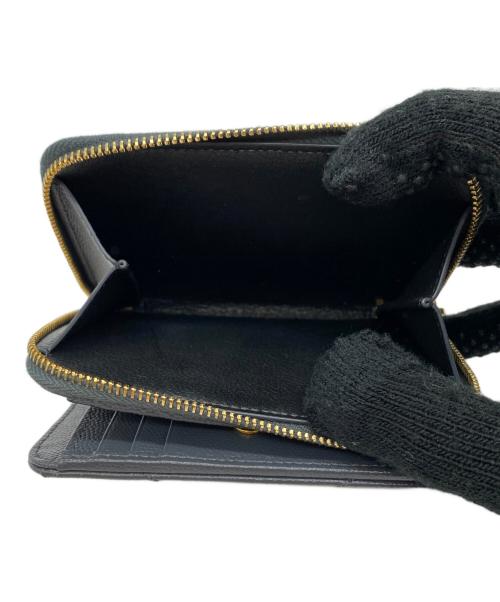 Saint Laurent Paris（サンローランパリ）Saint Laurent Paris (サンローランパリ) コンパクトジップアラウンドウォレット グレーの古着・服飾アイテム