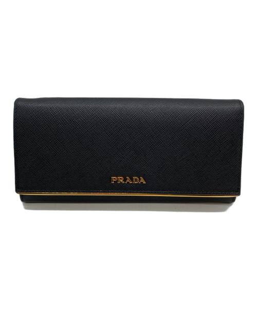 PRADA（プラダ）PRADA (プラダ) 長財布 ブラックの古着・服飾アイテム