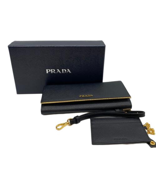PRADA（プラダ）PRADA (プラダ) 長財布 ブラックの古着・服飾アイテム