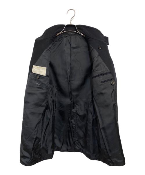 GUCCI（グッチ）GUCCI (グッチ) メルトン ダブルブレストコート ブラック サイズ:SIZE 44の古着・服飾アイテム