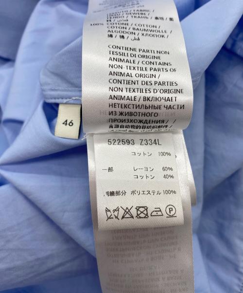 GUCCI（グッチ）GUCCI (グッチ) オープンカラーボックスシャツ タイガー ライトブルー サイズ:SIZE 46の古着・服飾アイテム