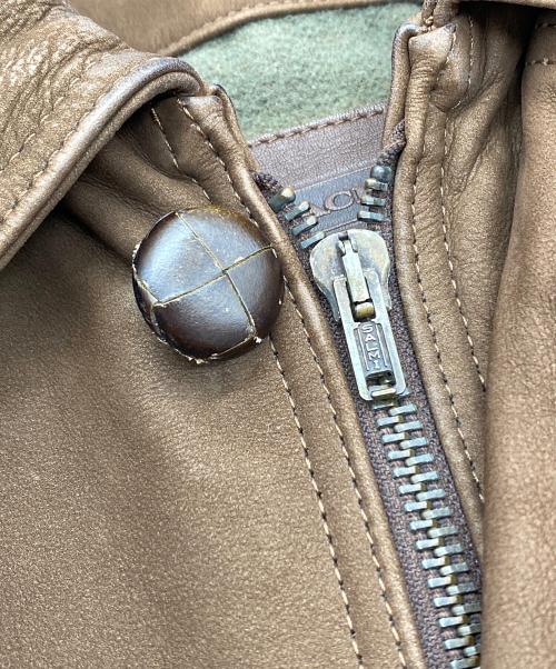 COACH（コーチ）COACH (コーチ) レザージャケット ブラウン サイズ:SIZE US XLの古着・服飾アイテム