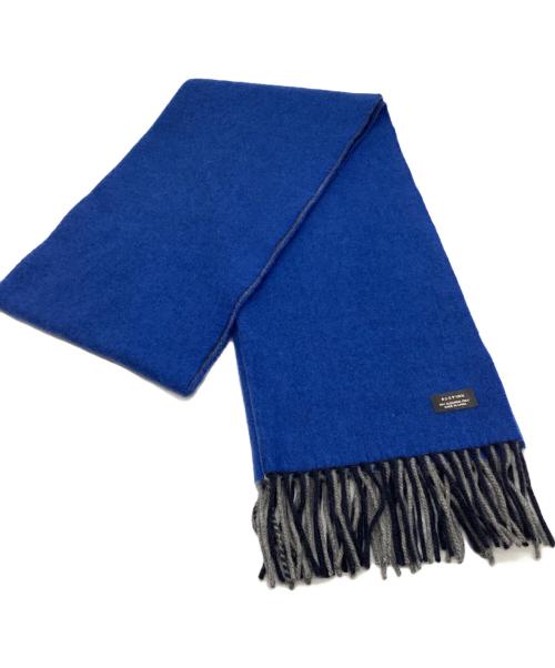 BARNEYS NEWYORK（バーニーズ・ニューヨーク）BARNEYS NEWYORK (バーニーズ・ニューヨーク) マフラー ブルーの古着・服飾アイテム