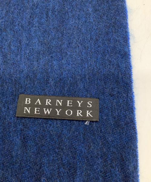 BARNEYS NEWYORK（バーニーズ・ニューヨーク）BARNEYS NEWYORK (バーニーズ・ニューヨーク) マフラー ブルーの古着・服飾アイテム