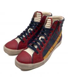 DIESEL（ディーゼル）の古着「D-STRING HI」｜レッド×ネイビー