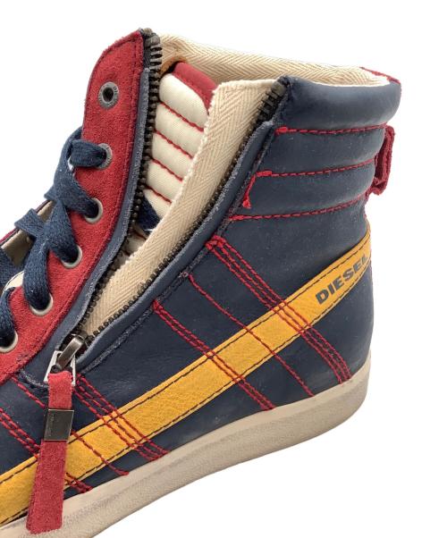 DIESEL（ディーゼル）DIESEL (ディーゼル) D-STRING HI レッド×ネイビー サイズ:28.5cmの古着・服飾アイテム