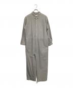 BEAMS BOYビームスボーイ）の古着「オックスフォードボタンダウンオールインワン」｜サックスブルー