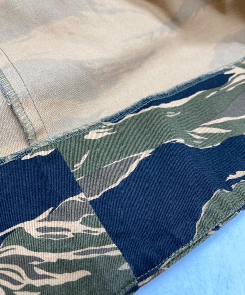 BEAMS BOY（ビームスボーイ）BEAMS BOY (ビームスボーイ) BUZZ RICKSON'S (バズリクソンズ) タイガーストライプロングスカート ブラウン×グリーン サイズ:SIZE Freeの古着・服飾アイテム