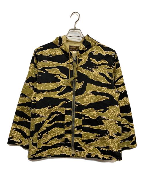 BUZZ RICKSON'S（バズリクソンズ）BUZZ RICKSON'S (バズリクソンズ) TIGER PARKA CIVILIAN MODEL ブラック×グリーン サイズ:SIZE 36 (S)の古着・服飾アイテム