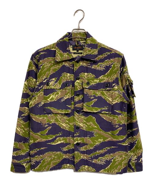 BEAMS PLUS（ビームスプラス）BEAMS PLUS (ビームスプラス) MIL SHT-JAC Tiger Stripe Jacquard タイガーストライプ サイズ:SIZE Sの古着・服飾アイテム