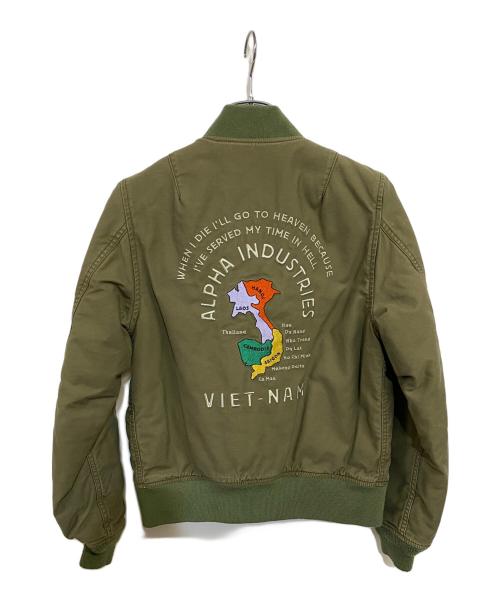 ALPHA（アルファ）ALPHA (アルファ) ベトジャン MA-1 オリーブ サイズ:Mの古着・服飾アイテム