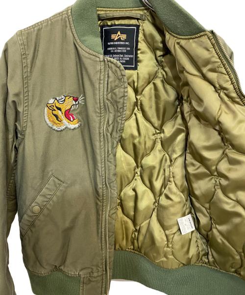 ALPHA（アルファ）ALPHA (アルファ) ベトジャン MA-1 オリーブ サイズ:Mの古着・服飾アイテム