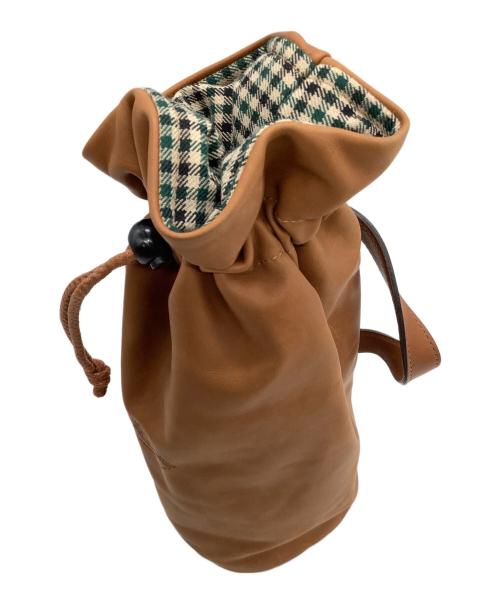 GHURKA（グルカ）GHURKA (グルカ) 巾着 (ワンハンドル筒形) ブラウンの古着・服飾アイテム