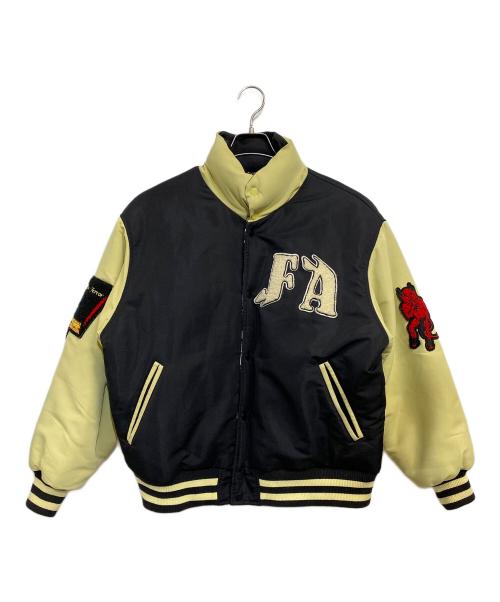 FUCKING AWESOME（ファッキンオーサム）FUCKING AWESOME (ファッキンオーサム) リバーシブル中綿ジャケット ブラック×ベージュ サイズ:SIZE Mの古着・服飾アイテム