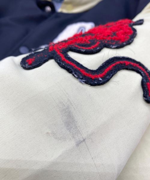 FUCKING AWESOME（ファッキンオーサム）FUCKING AWESOME (ファッキンオーサム) リバーシブル中綿ジャケット ブラック×ベージュ サイズ:SIZE Mの古着・服飾アイテム