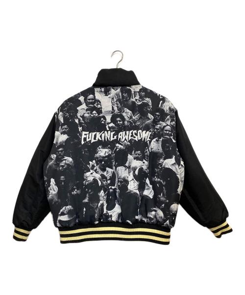 FUCKING AWESOME（ファッキンオーサム）FUCKING AWESOME (ファッキンオーサム) リバーシブル中綿ジャケット ブラック×ベージュ サイズ:SIZE Mの古着・服飾アイテム