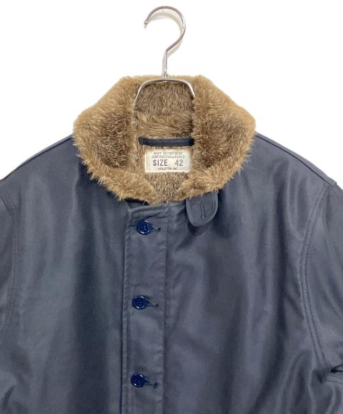 HOUSTON（ヒューストン）HOUSTON (ヒューストン) N-1デッキジャケット ネイビー サイズ:SIZE 42 (LL)の古着・服飾アイテム
