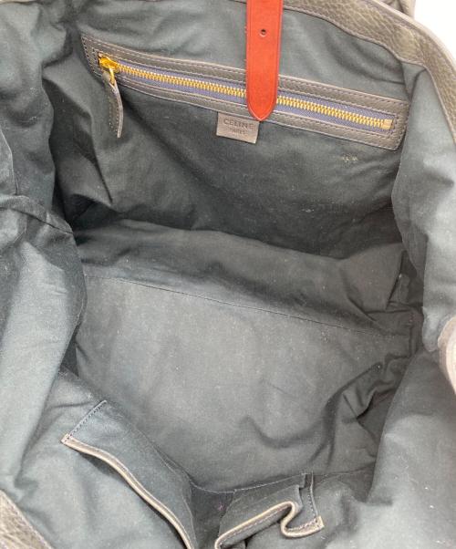 CELINE（セリーヌ）CELINE (セリーヌ) トートバッグ　トリオンフ グレー×ネイビーの古着・服飾アイテム