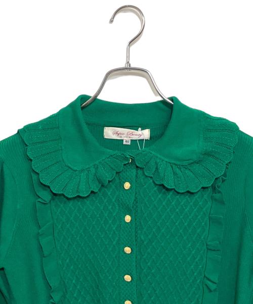Super Beauty（スーパービューティ）Super Beauty (スーパービューティ) 薄手ニット グリーン サイズ:SIZE 40 (M) 未使用品の古着・服飾アイテム