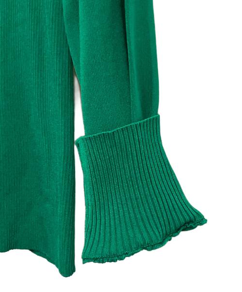 Super Beauty（スーパービューティ）Super Beauty (スーパービューティ) 薄手ニット グリーン サイズ:SIZE 40 (M) 未使用品の古着・服飾アイテム